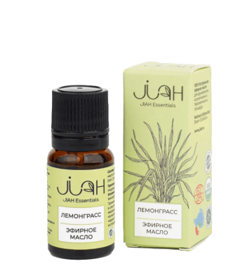 Эфирное масло Лемонграсс (Lemongrass Essential Oil JIAH Essentials) 10 мл