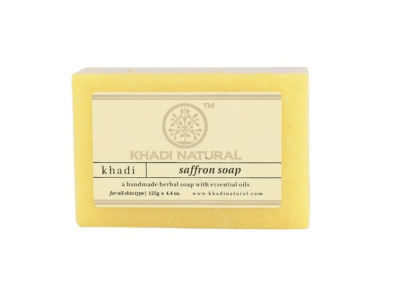 Мыло Шафран Кхади, Soap Saffron Khadi, 125 гр