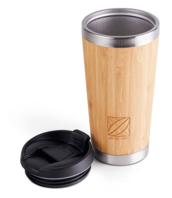 Термокружка 100% Bamboo из бамбука с крышкой-клапаном, Santai Living, 450 мл