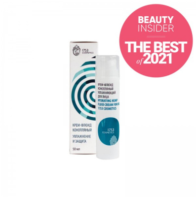 Крем-флюид конопляный увлажняющий для лица Hydrating Hemp Fluid Cream For Face, 1753 Cosmetics, 50 мл Крем-флюид конопляный увлажняющий для лица Hydrating Hemp Fluid Cream For Face, 1753 Cosmetics, 50 мл