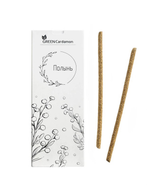 Алтайские травяные благовония «Полынь», GreenCardamon, 7 палочек Алтайские травяные благовония «Полынь», GreenCardamon, 7 палочек