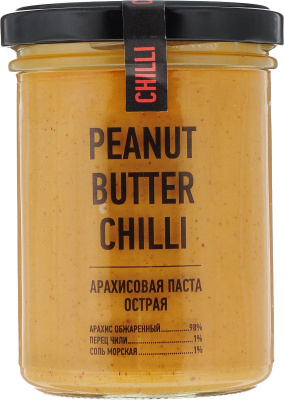 Арахисовая паста Chilli (с перцем Чили) Arahis Project, 200 гр