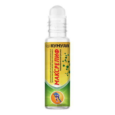Роликовый аюрведический бальзам Макс Релиф (MAXRELIEF Ayurvedic roller balm), Kumuda, 10 гр