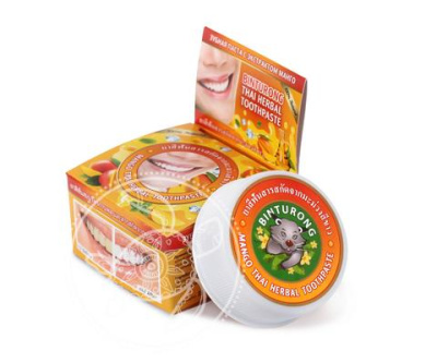 Зубная паста с экстрактом Манго Binturong Mango Thai Herbal Toothpaste, 33гр