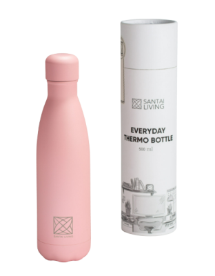 Термокружка-термос Everyday из стали, розовая, Santai Living, 500 мл