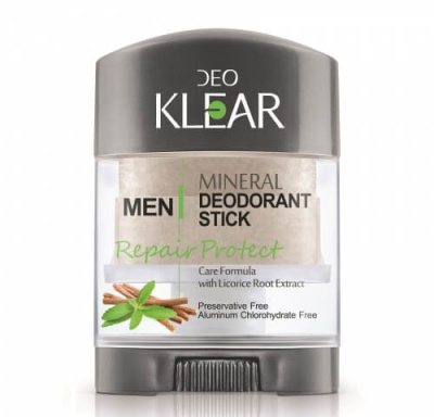 Дезодорант-кристалл для мужчин DeoKlear Repair Protect c экстрактом Корня Солодки, 60 гр
