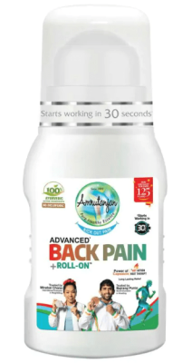Разогревающий бальзам Advance Back Pain Roll, Amrutanjan, 50 мл