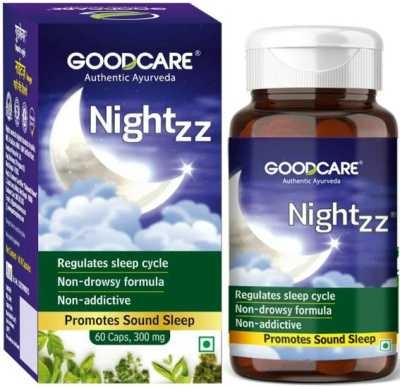 Найтз Nightzz, Induces Sound Sleep (Good Care Baidyanath), 60 капсул - натуральное снотворное