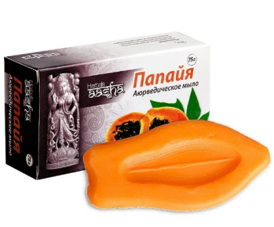 Мыло Папайя, Aasha Herbals, 75 гр