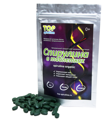 Спирулина с селеном TOP-Spirulina в таблетках, 100г