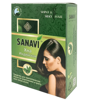 Хна натуральная, индийская, Sanavi, 100 гр Хна натуральная, индийская, Sanavi, 100 гр