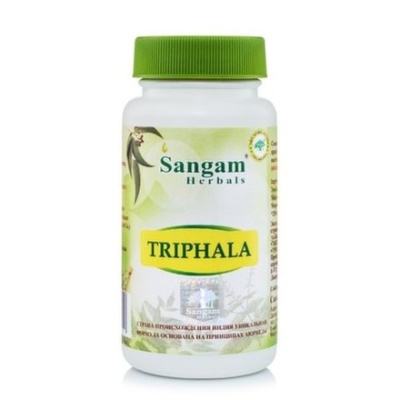 Трифала Сангам Хербалс Triphala Sangam Herbals, 60 таблеток, 850 мг