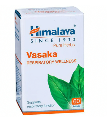 Васака Himalaya Herbals Vasaka — против кашля и респираторных проблем, 60 таб