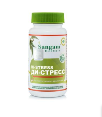 Ди-стресс, Сангам Хербалс, Di-Stress, Sangam Herbals, 60 таб Ди-стресс, Сангам Хербалс, Di-Stress, Sangam Herbals, 60 таб
