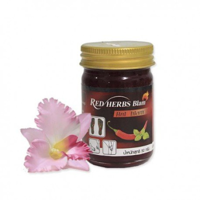 Красный бальзам с интенсивно разогревающим эффектом Red Herbs Balm, 50 гр