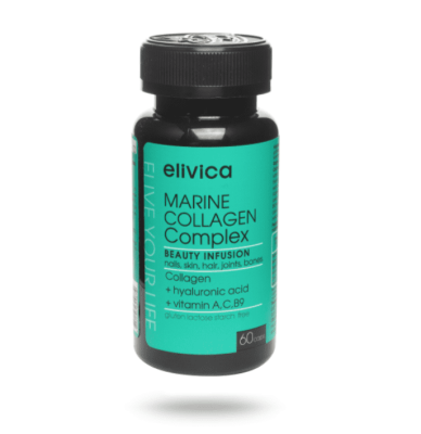 БАД Комплекс морского коллагена (Marine collagen complex), Elivica, 150 мл (60 капсул) БАД Комплекс морского коллагена (Marine collagen complex), Elivica, 150 мл (60 капсул)