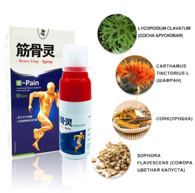 Обезболивающий спрей для суставов Bones Ling, 30 мл