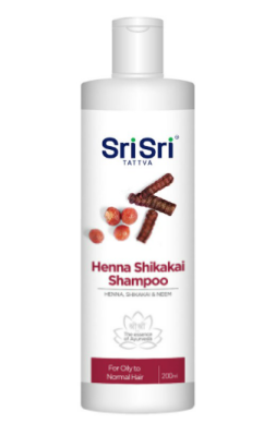 ​​​​​Шампунь с Хной и Шикакай, Henna Shikakai Shampoo, Sri Sri Tattva, 200 мл