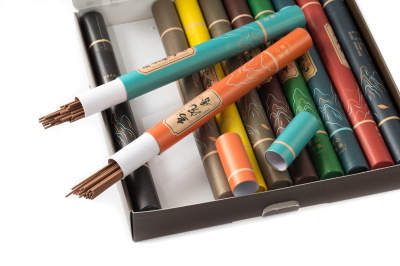 Набор благовоний в тубусах (Одиннадцать ароматов), 11 шт по 20 г Набор благовоний в тубусах (Одиннадцать ароматов), 11 шт по 20 г