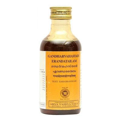 Гандхарвахастади Эрандатайлам, Коттаккал (Gandharvhasthadi Erandatailam, Kottakkal), 200 мл Гандхарвахастади Эрандатайлам, Коттаккал (Gandharvhasthadi Erandatailam, Kottakkal), 200 мл