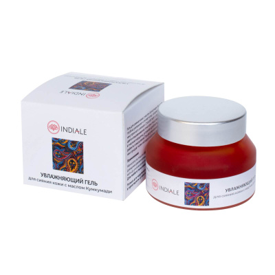 Увлажняющий гель для сияния кожи с маслом кумкумади Indiale, 50 гр