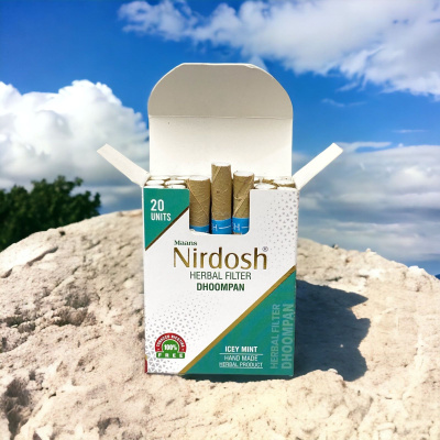 Нирдош ингалятор с фильтром «Мята» (Nirdosh Icey Mint Dhoompan), 20 шт Нирдош ингалятор с фильтром «Мята» (Nirdosh Icey Mint Dhoompan), 20 шт