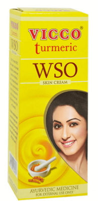 Аюрведический крем с куркумой, Skin cream Turmeric Wso, Vicco , 15 г