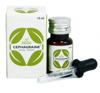 Капли в нос Сефагрейн Cephagraine Charak, 15 мл - от заложенности