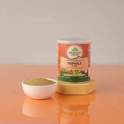 Трифала в порошке (чурна), Органик Индия (Triphala Powder, Organic India), 100 гр