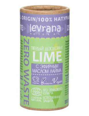 Дезодорант твердый Лайм, Levrana, 75 г
