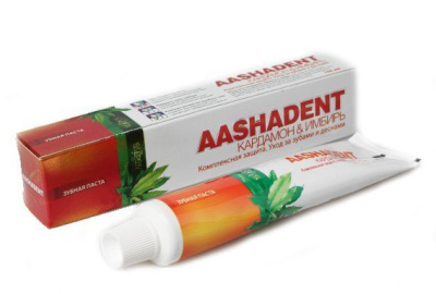 Зубная паста кардамон-имбирь (ааша),100 гр