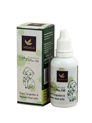 Масло от простуды цитрусовое с имбирём и тулси Cold N Flu Veda Vedica 30 мл Масло от простуды цитрусовое с имбирём и тулси Cold N Flu Veda Vedica 30 мл