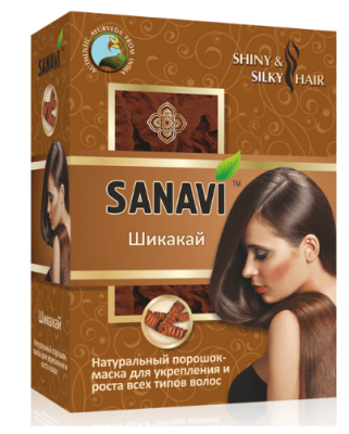 Порошок для волос Шикакай, Shikakai Sanavi, 100 г