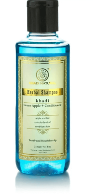 Шампунь-кондиционер Зеленое яблоко, Кхади, Conditioner-Shampoo Green Apple, Khadi, 210 мл