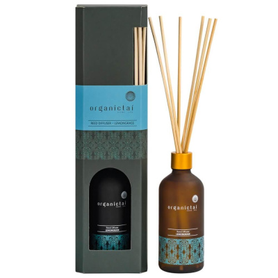 Ароматический диффузор для дома Лемонграсс, Organic Tai, 100 мл