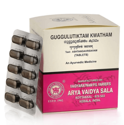 Гуггулутиктам Кватхам, Guggulutiktam Kwatham, Kottakkal, 100 таб Гуггулутиктам Кватхам, Guggulutiktam Kwatham, Kottakkal, 100 таб