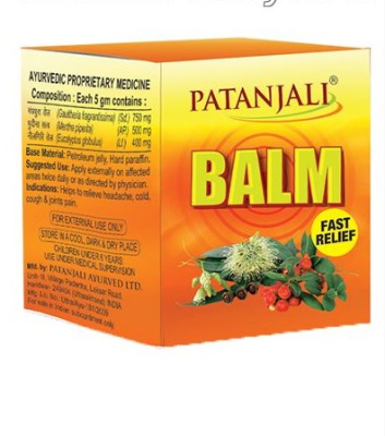 Бальзам от простуды и головной боли Патанджали, Patanjali Balm, 25 гр Бальзам от простуды и головной боли Патанджали, Patanjali Balm, 25 гр