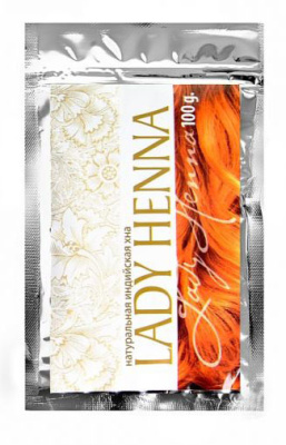 Натуральная индийская хна Lady Henna, 100 г