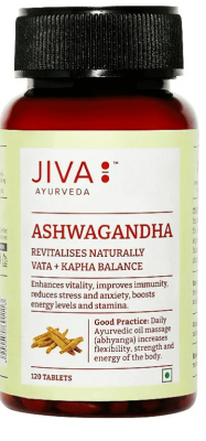 Ашваганда Джива Аюрведа, Ashwagandha, Jiva, 60 таб Ашваганда Джива Аюрведа, Ashwagandha, Jiva, 60 таб