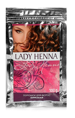 Порошок для волос Шикакай Леди Хена Lady Henna, 100 гр Порошок для волос Шикакай Леди Хена Lady Henna, 100 гр