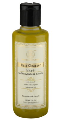 Аюрведический шампунь Шафран, Тулси и Ритха, Shampoo Saffron Tulsi Reetha, Khadi, 210 мл Аюрведический шампунь Шафран, Тулси и Ритха, Shampoo Saffron Tulsi Reetha, Khadi, 210 мл