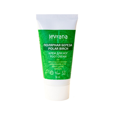 Крем для ног «Полярная береза», Levrana, 50 мл