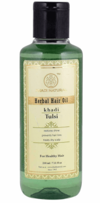 Натуральное масло для волос Тулси, Tulsi Oil Khadi, 210 мл Натуральное масло для волос Тулси, Tulsi Oil Khadi, 210 мл