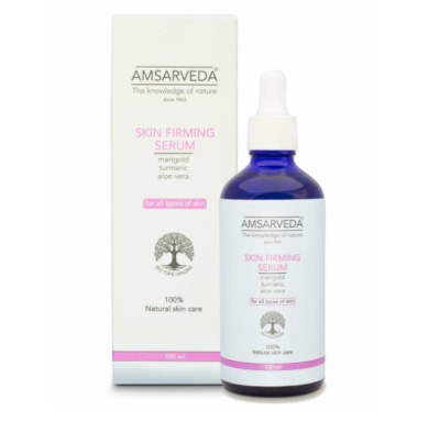 Тонизирующая сыворотка для лица с экстрактом алоэ вера, календулы и куркумы, Skin Firming Serum, Amsarveda, 100 мл