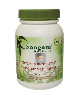 Медохар Вати чурна, Сангам Хербалс, Sangam Herbals, 100 гр