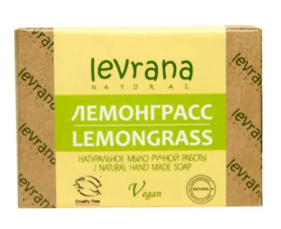 Натуральное мыло ручной работы Лемонграсс, Levrana, 100 г