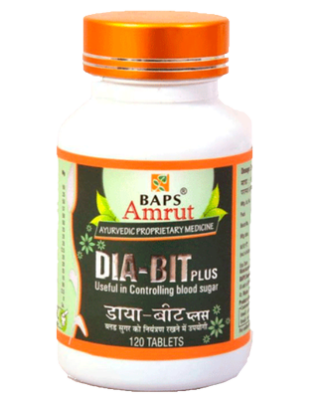 Диа-Бит Плюс, Dia-Bit Plus, Baps Amrut, 120 таб