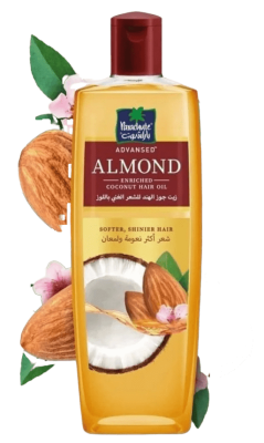 Масло кокосовое с миндалём (для волос), Parachute, 200 мл