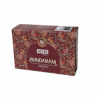 Мыло туалетное Sundaram, Ayur Plus, 100 гр