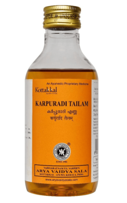 Масло Карпуради Тайлам, Коттаккал, Karpuradi Tailam Arya Vaidya Sala, Kottakkal, 200 мл Масло Карпуради Тайлам, Коттаккал, Karpuradi Tailam Arya Vaidya Sala, Kottakkal, 200 мл